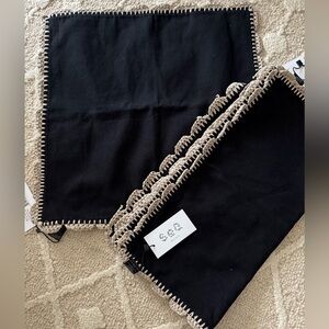 Sea New York Black and Tan Napkins and one place mat